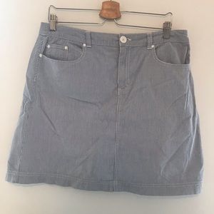 Blue and white striped skirt | size 14